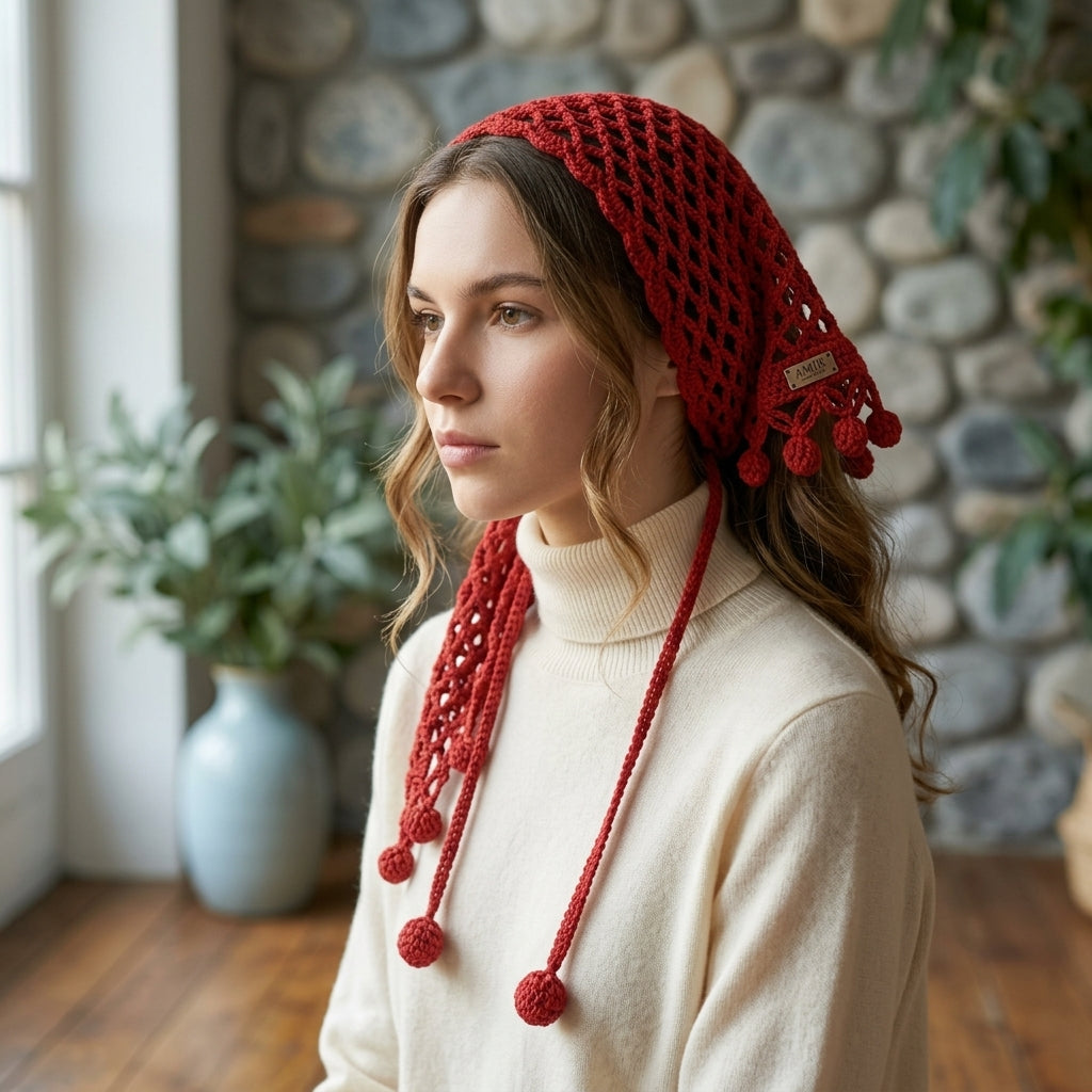 Easy Lace Kerchief | Beginner Crochet Pattern PDF