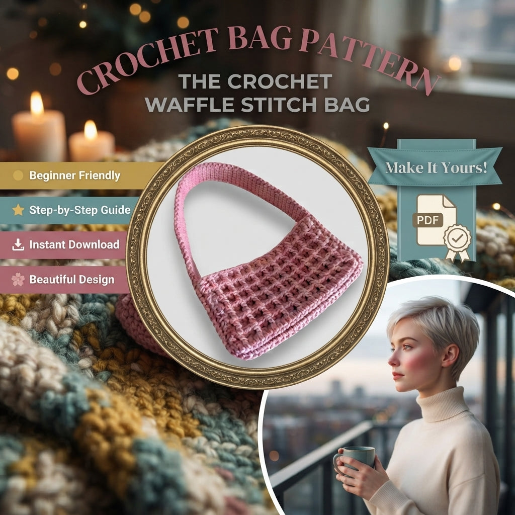 Waffle Stitch Bag | Crochet Pattern PDF