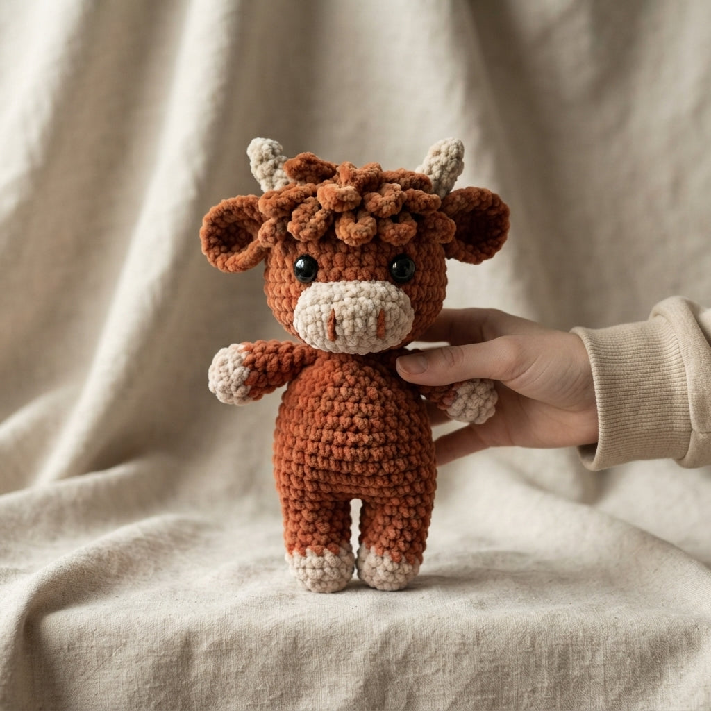 Cuddly Cow Buddy | Crochet Pattern PDF