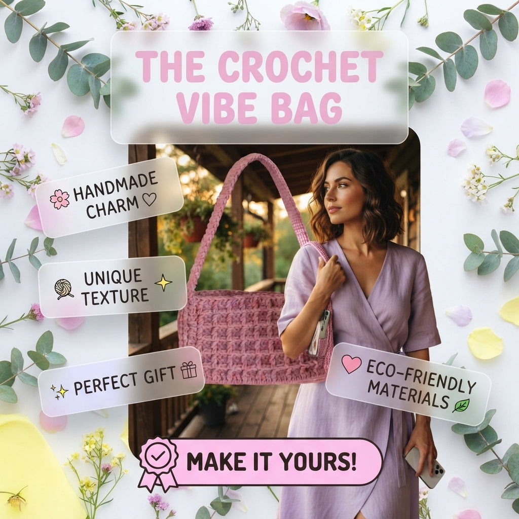 Waffle Stitch Bag | Crochet Pattern PDF
