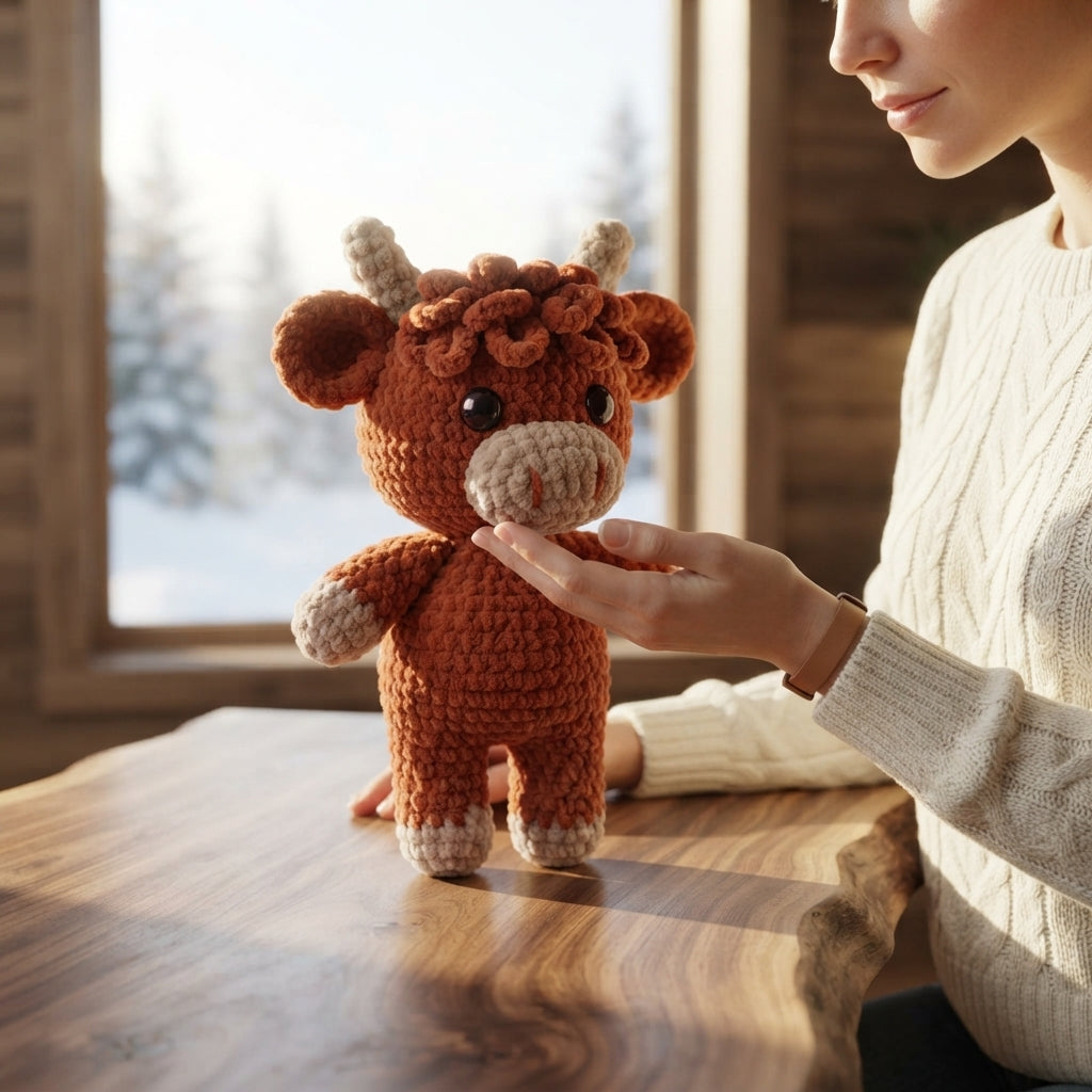 Cuddly Cow Buddy | Crochet Pattern PDF