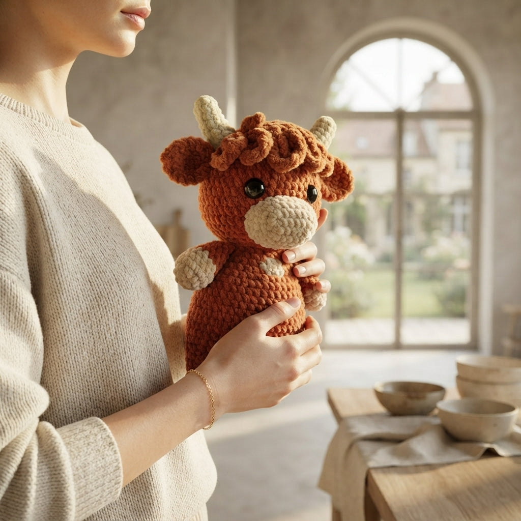 Cuddly Cow Buddy | Crochet Pattern PDF