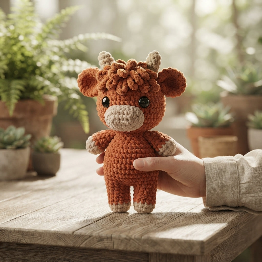 Cuddly Cow Buddy | Crochet Pattern PDF