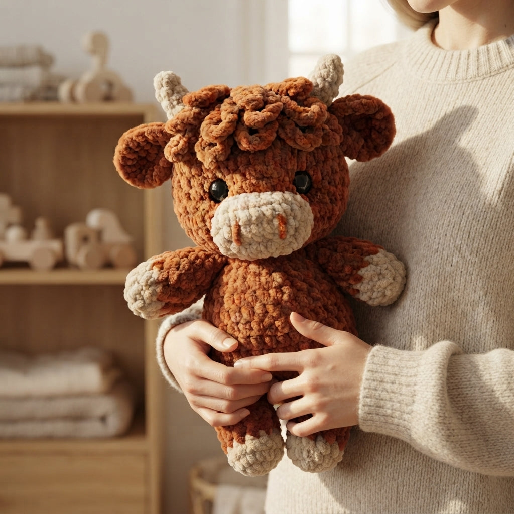 Cuddly Cow Buddy | Crochet Pattern PDF
