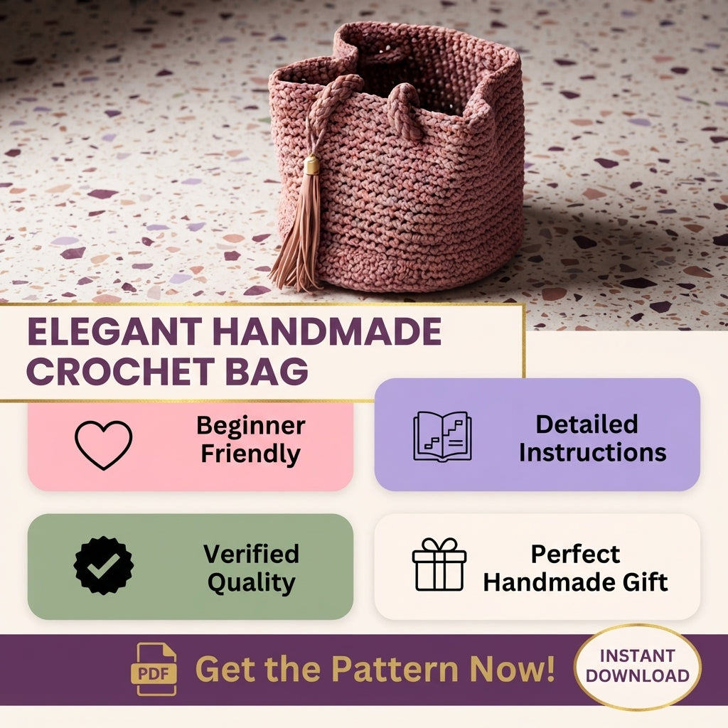Purse Handbag Tote V4 | Crochet Pattern PDF