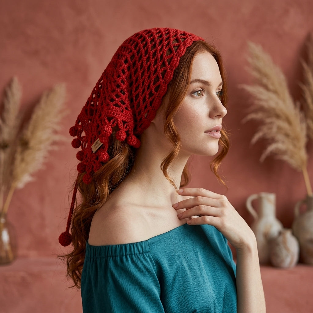 Easy Lace Kerchief | Beginner Crochet Pattern PDF
