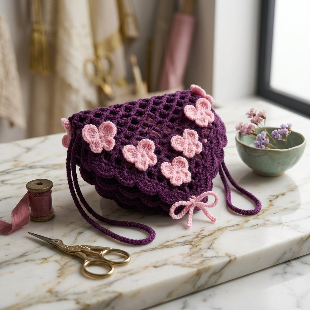 Boho Butterfly Bandana | Beginner Crochet Pattern PDF