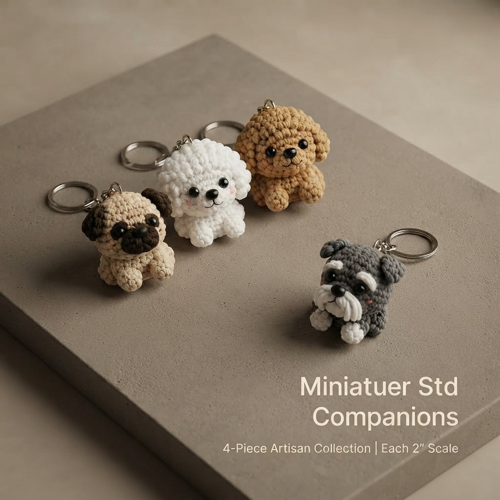 Mega 24 Crochet Keychain Patterns | PDF Bundle