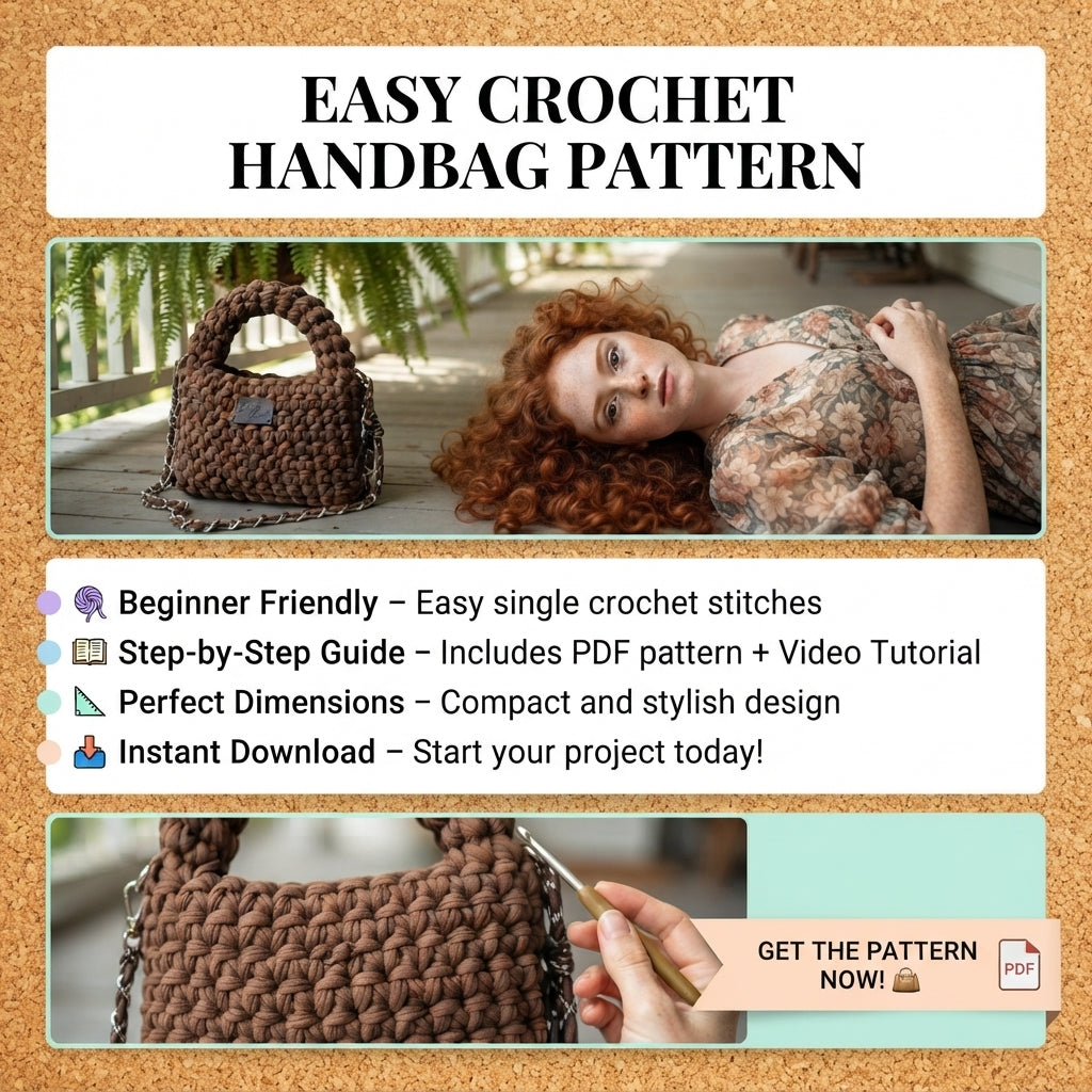 Handbag Purse V5 | Crochet Pattern PDF