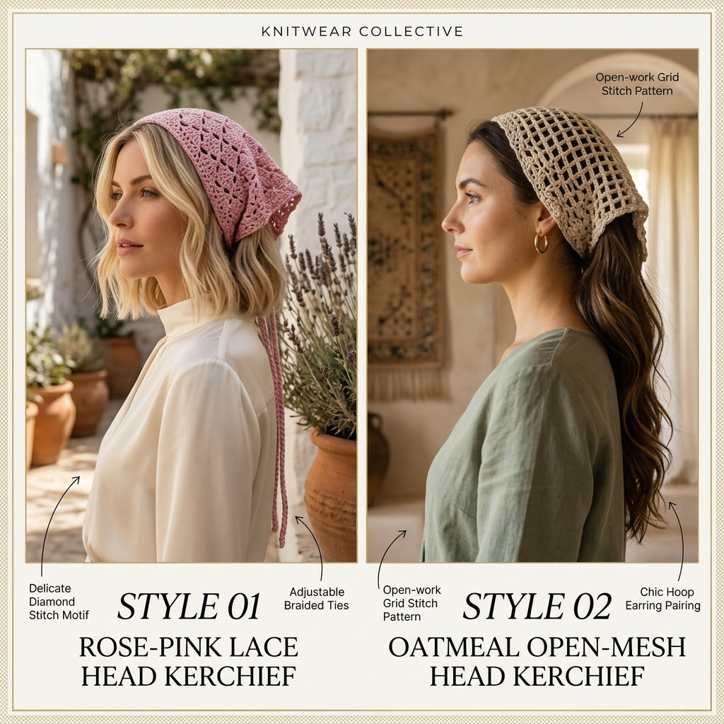 5-in-1 Boho Head Scarf Bundle | Crochet Pattern PDF