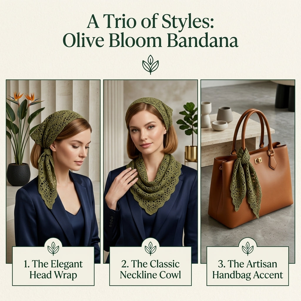5-in-1 Boho Head Scarf Bundle | Crochet Pattern PDF