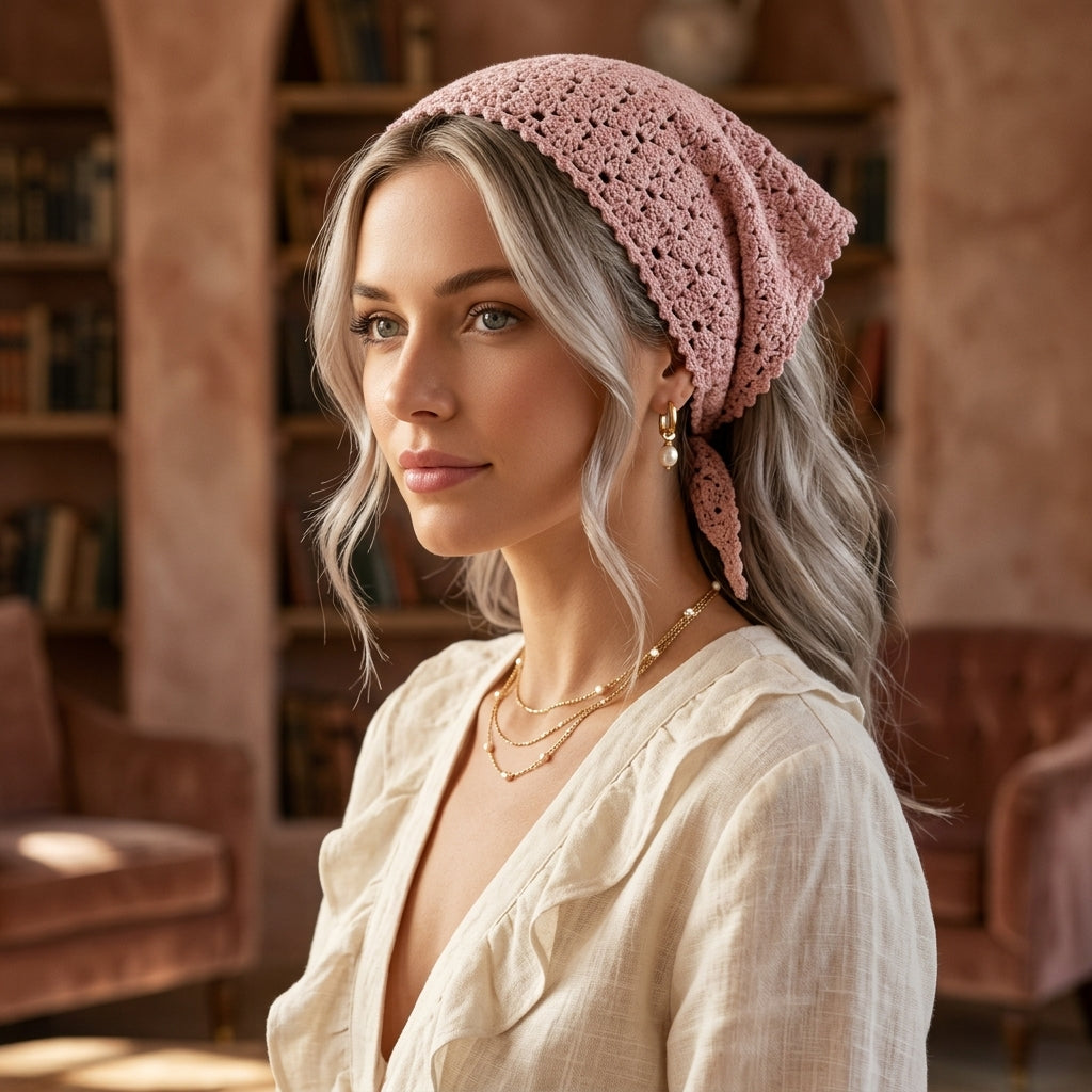 5-in-1 Boho Head Scarf Bundle | Crochet Pattern PDF