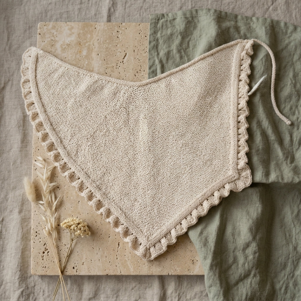 May Ruffled Bandana | Knitting Pattern PDF