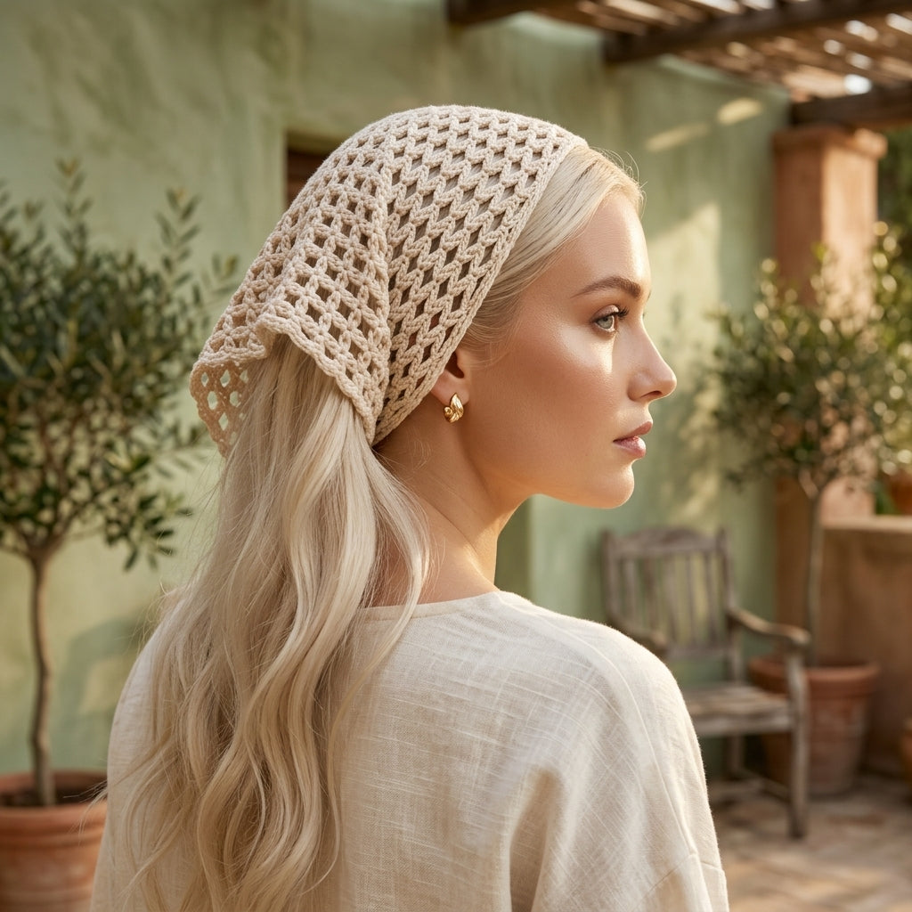 5-in-1 Boho Head Scarf Bundle | Crochet Pattern PDF