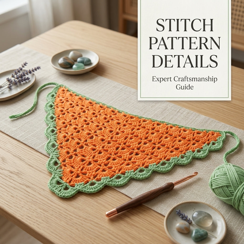 Boho Floral Lace Headscarf | Crochet Pattern PDF