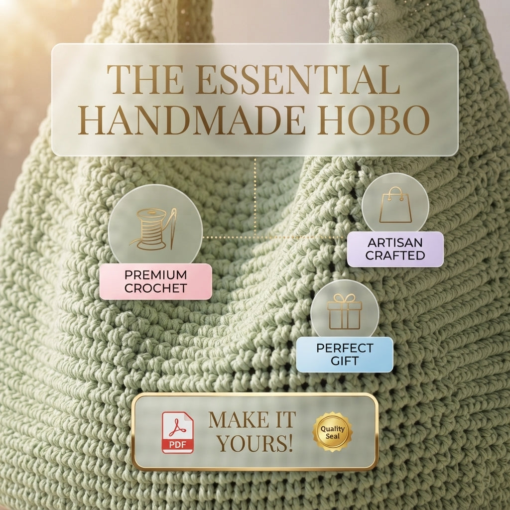 Shoulder Bag Boho Tote V5 | Crochet Pattern PDF