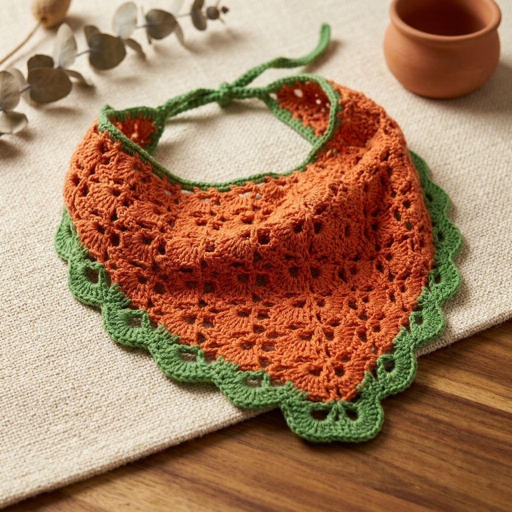 Boho Floral Lace Headscarf | Crochet Pattern PDF