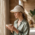Summer Brim Sun Visor Hat | Crochet Bandana Cap PDF