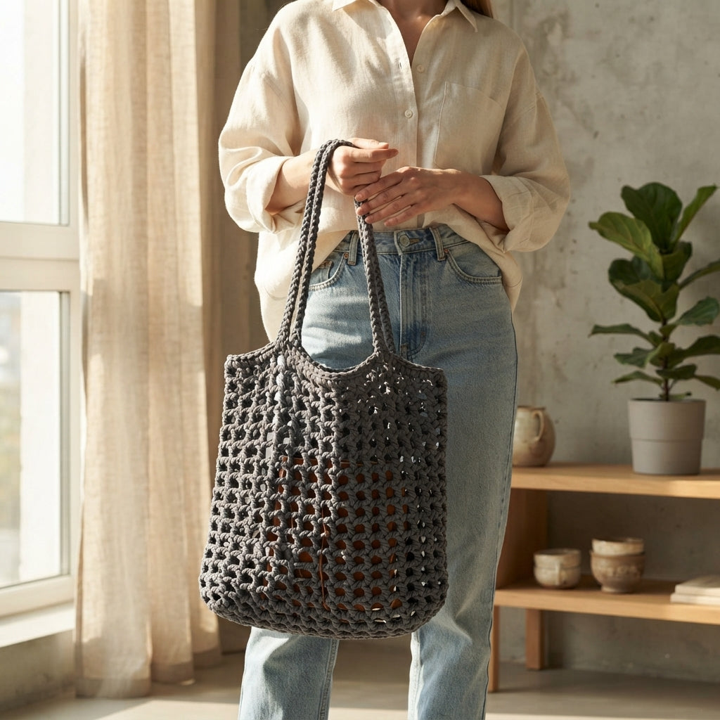 Market Bag Beach Bag Tote V2 | Crochet Pattern PDF
