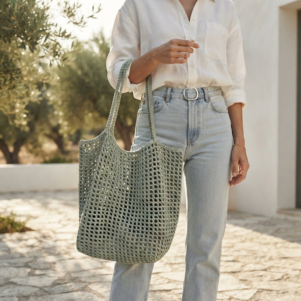 Market Bag Beach Bag Tote V2 | Crochet Pattern PDF