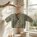 Shell Stitch Baby Cardigan | Crochet Pattern PDF