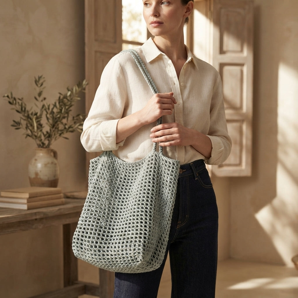 Market Bag Beach Bag Tote V2 | Crochet Pattern PDF