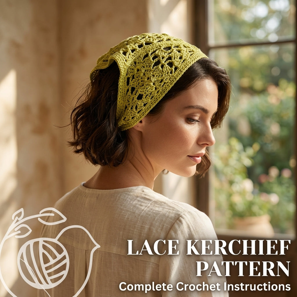 Granny Square Kerchief | Crochet Pattern PDF