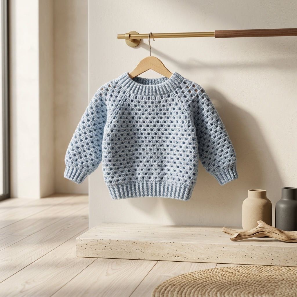 Raglan Baby Cardigan Raglan v3 | Crochet Pattern PDF