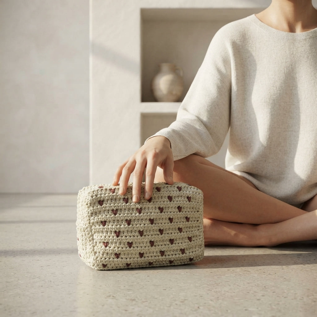 Cosmetic Bag Makeup Bag Pouch | Crochet Pattern PDF