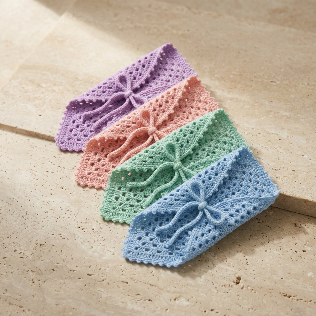 Lightweight Boho Hair Scarf | Crochet Pattern PDF