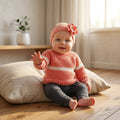Raglan Baby Cardigan Striped v3 | Crochet Pattern PDF