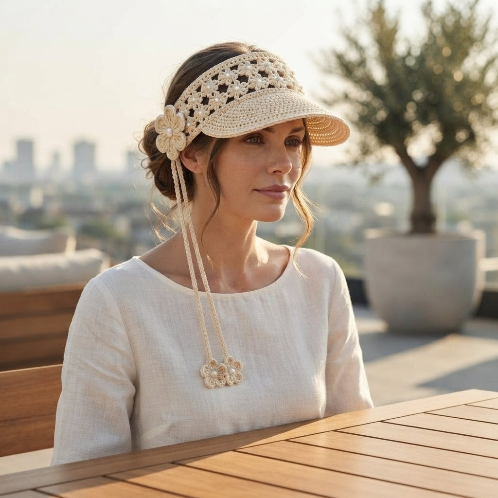 Trendy Sun Visor | Crochet Visor Pattern — Design 11