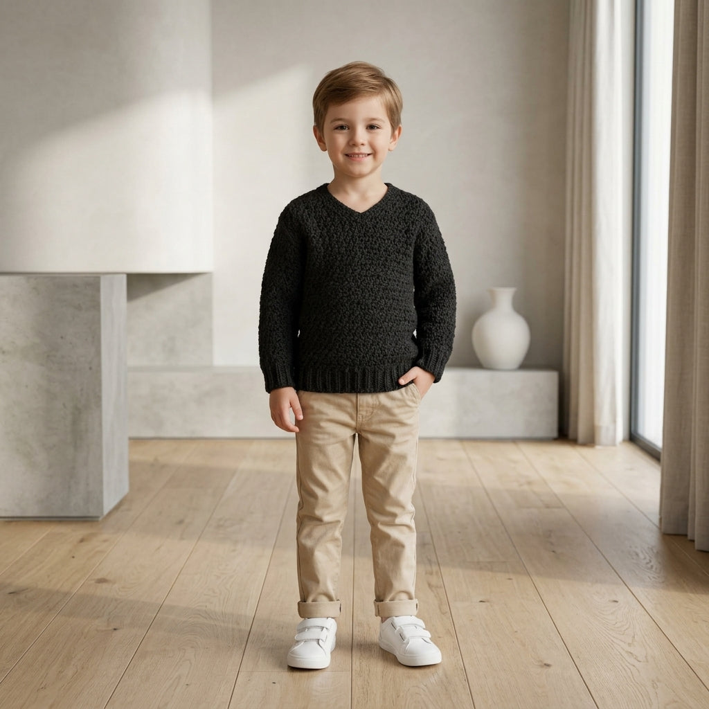 Textured Baby Pullover Textured v2 | Crochet Pattern PDF
