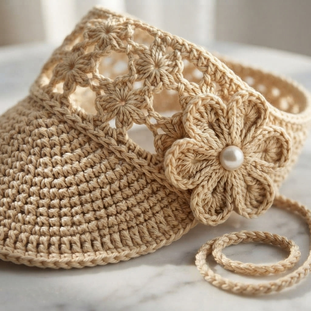 Trendy Sun Visor | Crochet Visor Pattern — Design 11