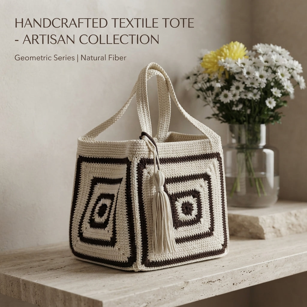 Granny Square Purse Tote V2 | Crochet Pattern PDF