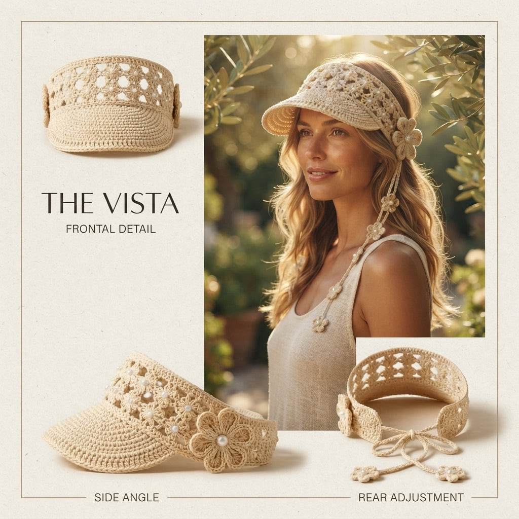 Trendy Sun Visor | Crochet Visor Pattern — Design 11
