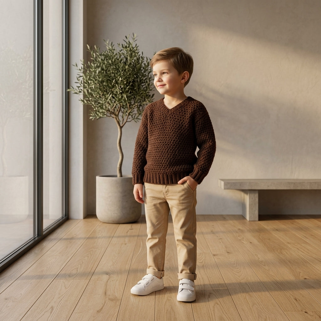 Textured Baby Pullover Textured v2 | Crochet Pattern PDF