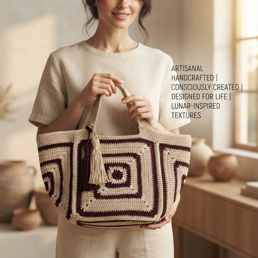 Granny Square Purse Tote V2 | Crochet Pattern PDF