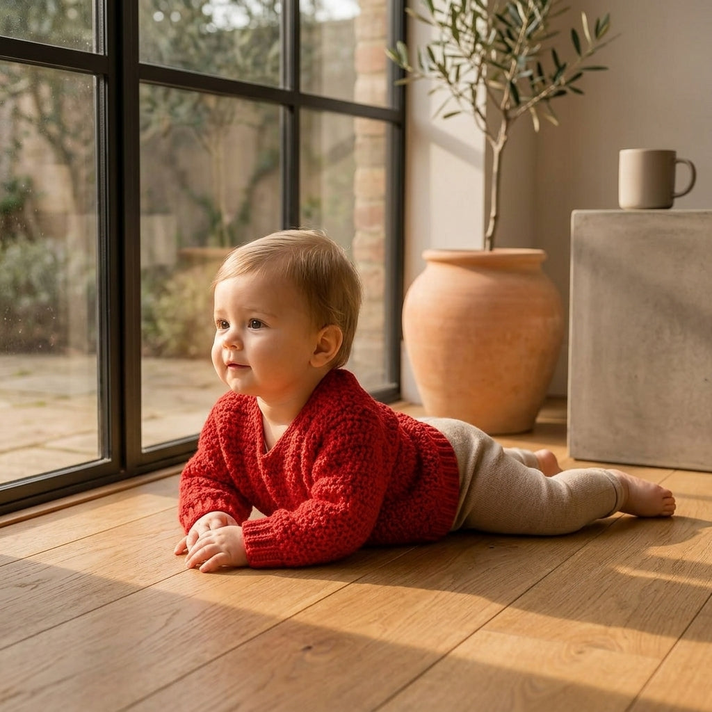 Textured Baby Pullover Textured v2 | Crochet Pattern PDF