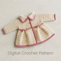 Sweater Coat Shawna Baby Sweater | Crochet Pattern PDF