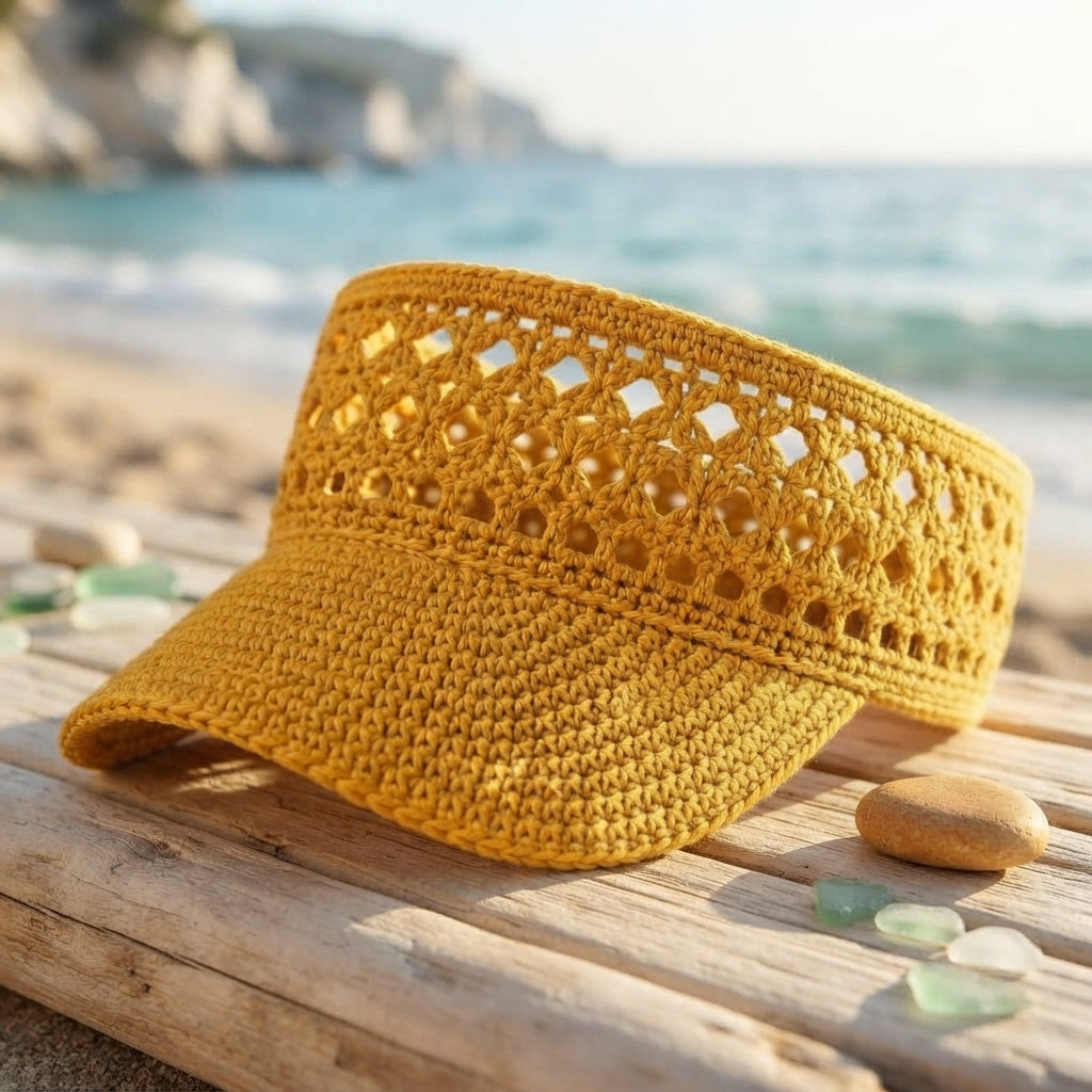 Graceful Sun Visor | Handmade Hat PDF — Design 7