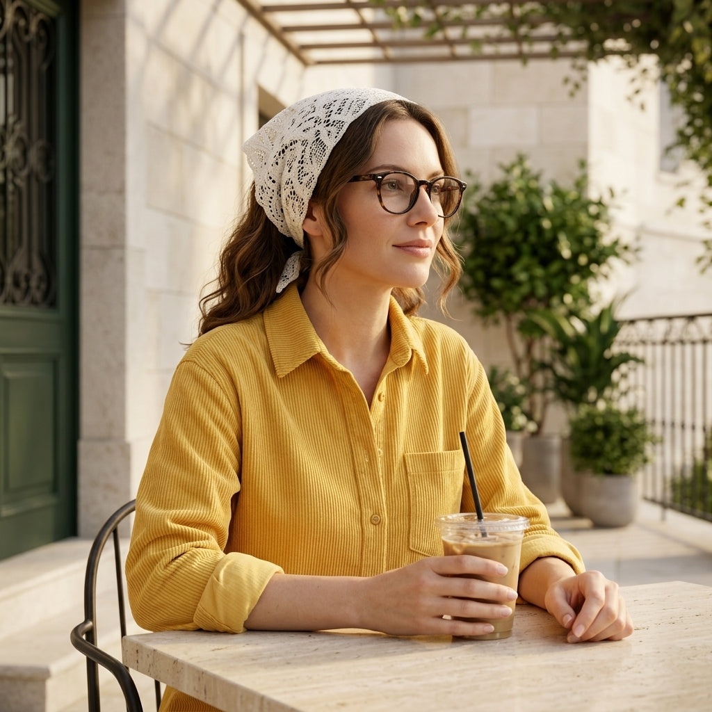 Classic Knit Lace Bandana | Knitting Pattern PDF