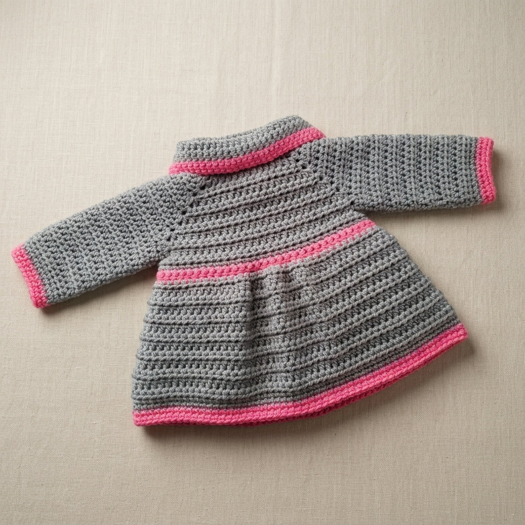 Sweater Coat Shawna Baby Sweater | Crochet Pattern PDF