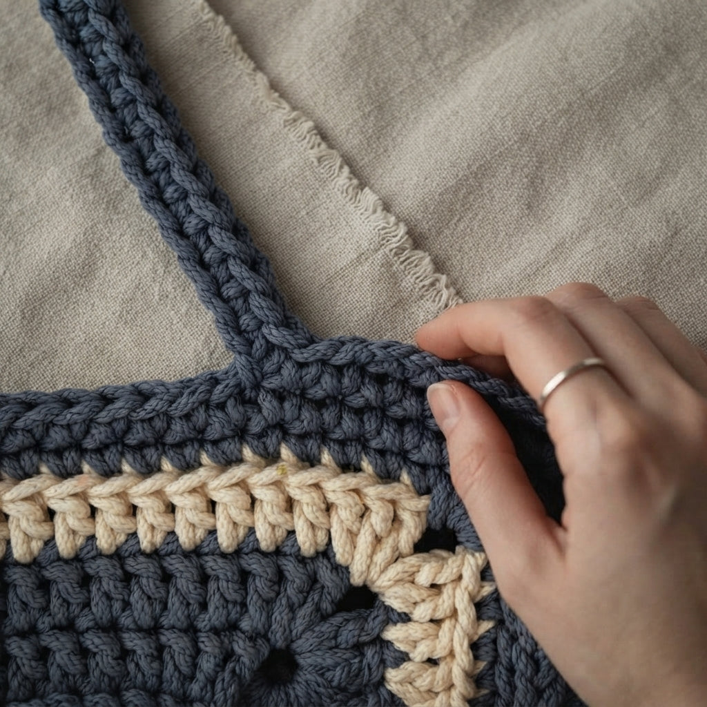 Granny Square Purse Tote V2 | Crochet Pattern PDF