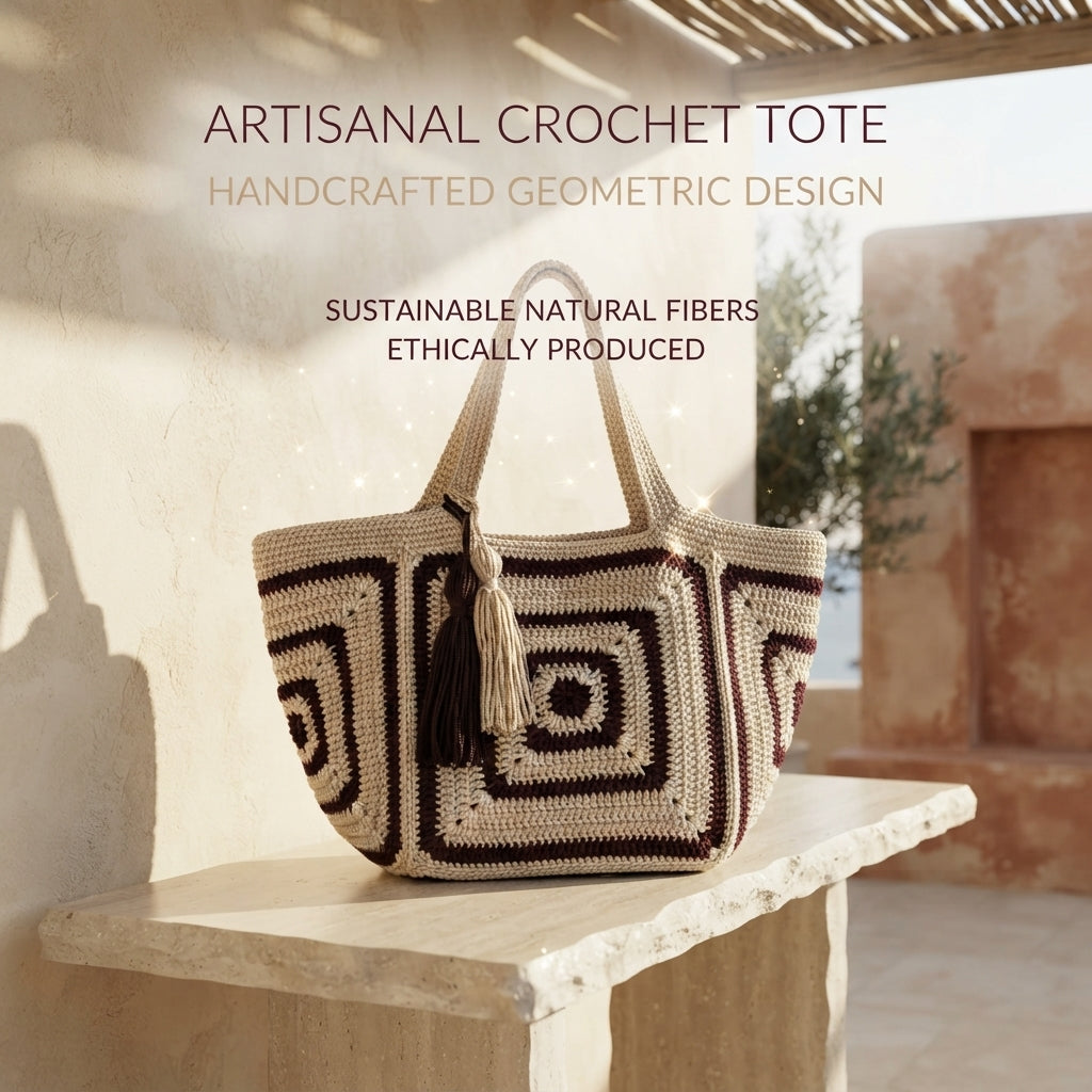 Granny Square Purse Tote V2 | Crochet Pattern PDF
