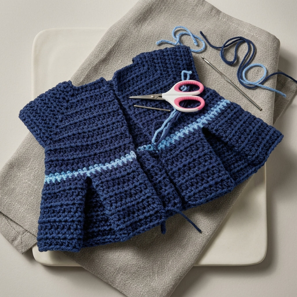 Sweater Coat Shawna Baby Sweater | Crochet Pattern PDF
