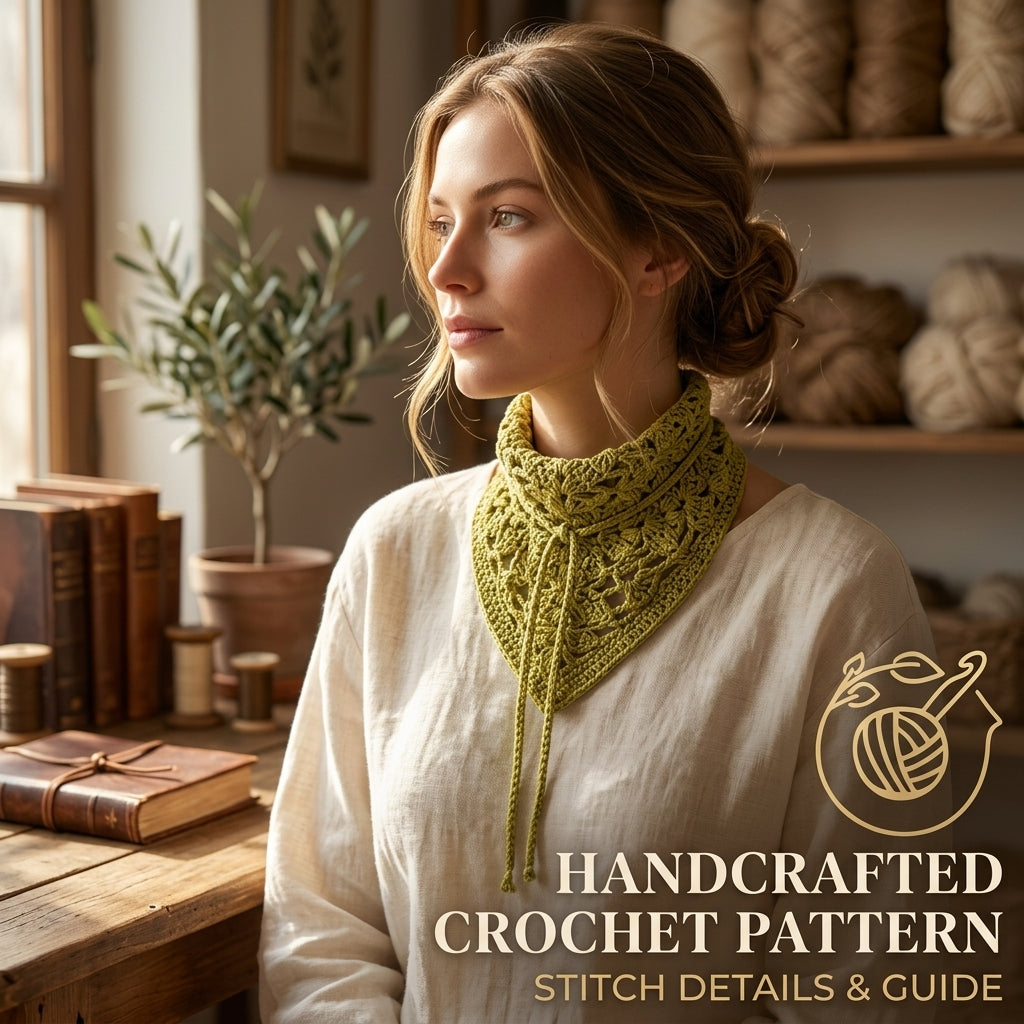 Granny Square Kerchief | Crochet Pattern PDF