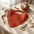 Fan Stitch Bandana Shawl | Crochet Pattern PDF