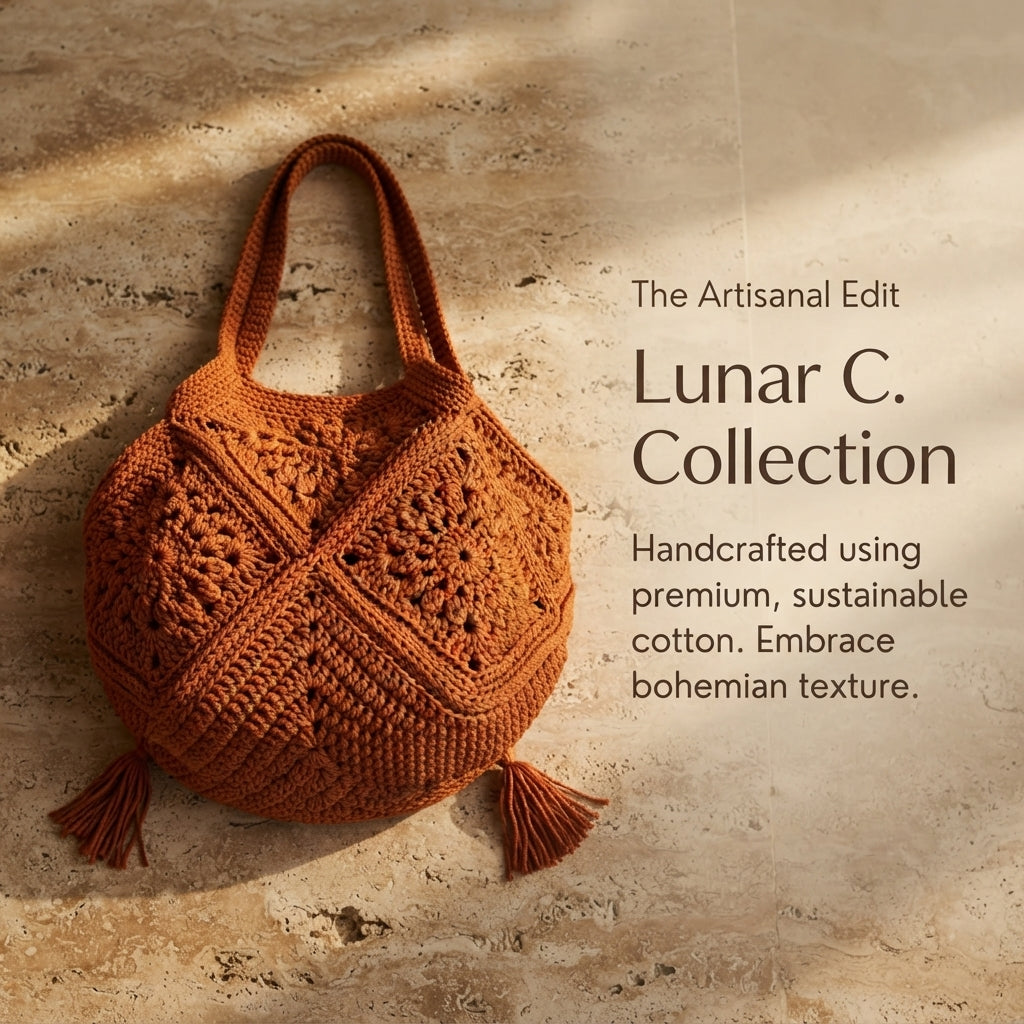 Granny Square Granny Square Beach Bag | Crochet Pattern PDF