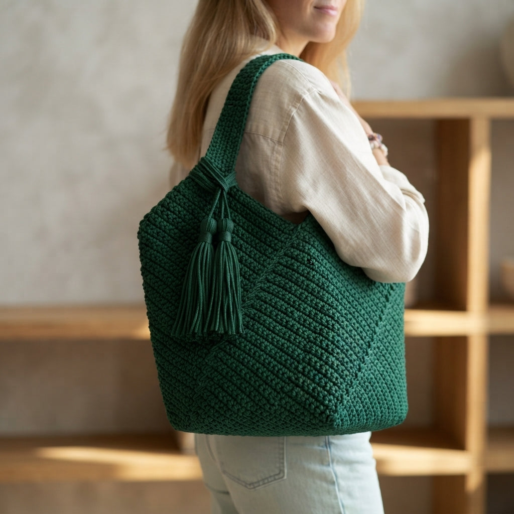 Granny Square Granny Square Beach Bag | Crochet Pattern PDF